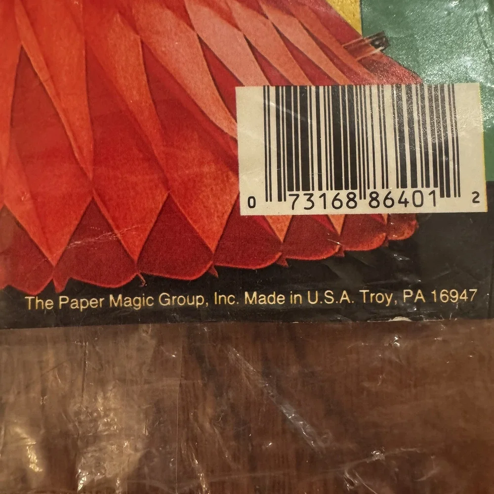 2 VTG‎ NOS Mickey Mouse Honeycomb Tissue Centerpiece Happy Birthday Party Sealed